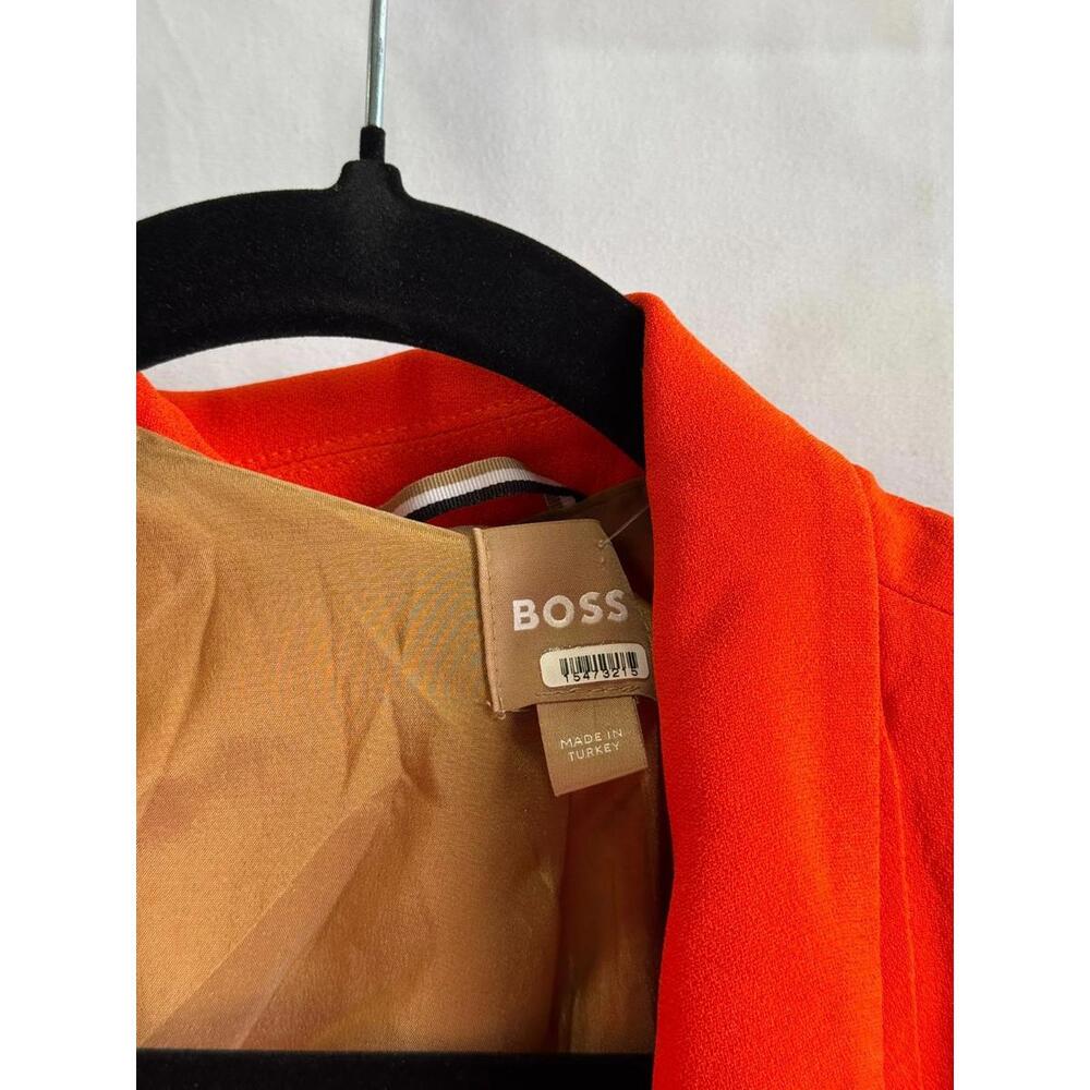 BOSS Jawana Orange Blazer Size 8 with Hole - Picture 6 of 8